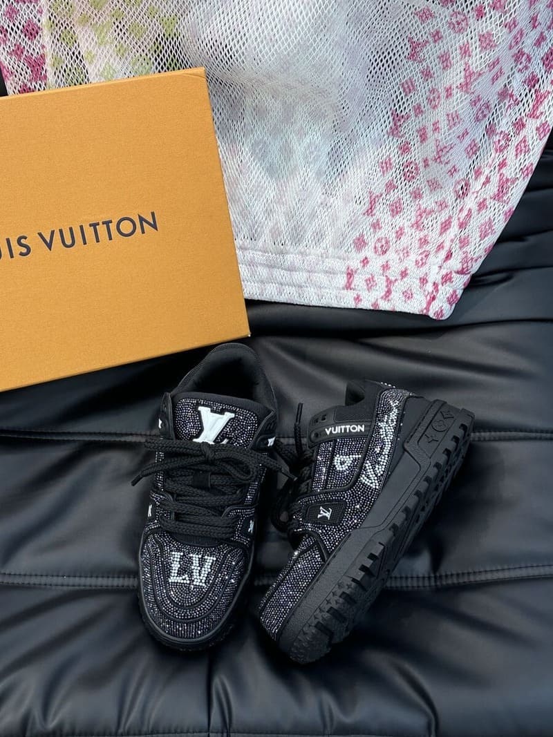 Louis Vuitton Black Crystal 'LV Trainer Maxi'