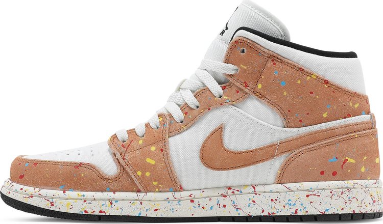 Nike Air Jordan 1 Mid SE 'Brushstroke Paint Splatter'