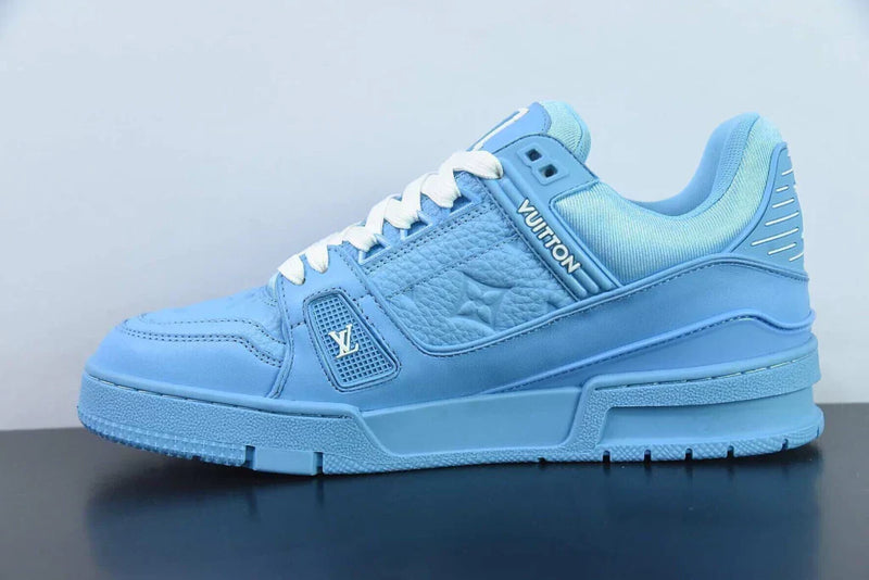 LV Trainer Blue Embossed Monogram