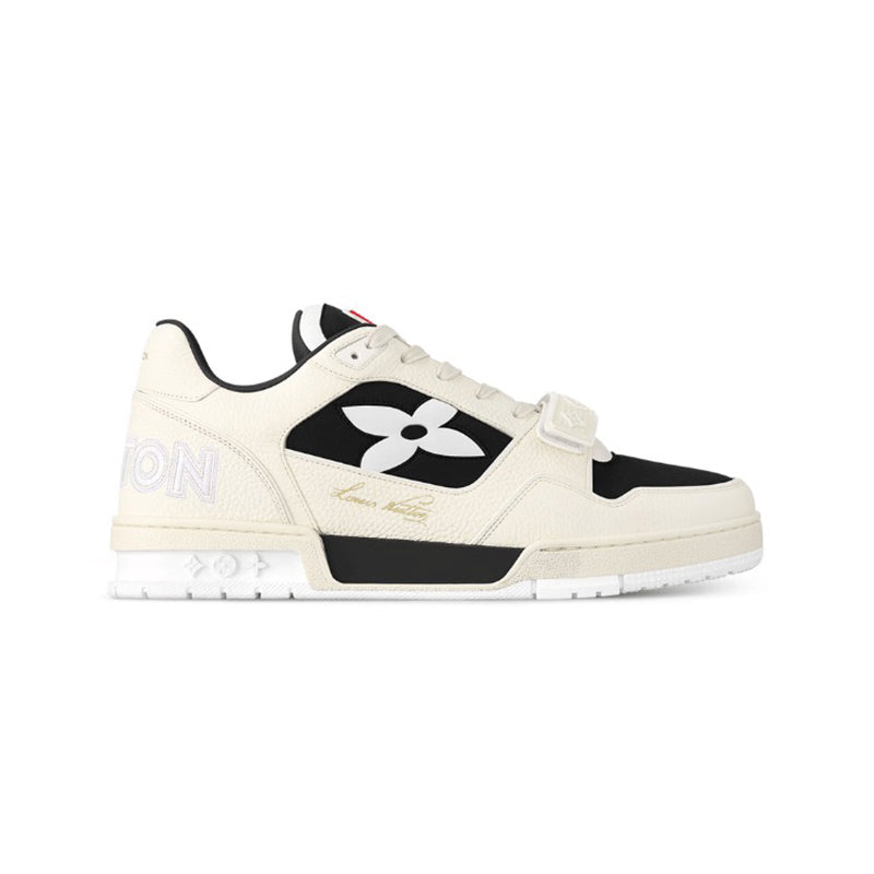 Louis Vuitton Trainer Black White Cream